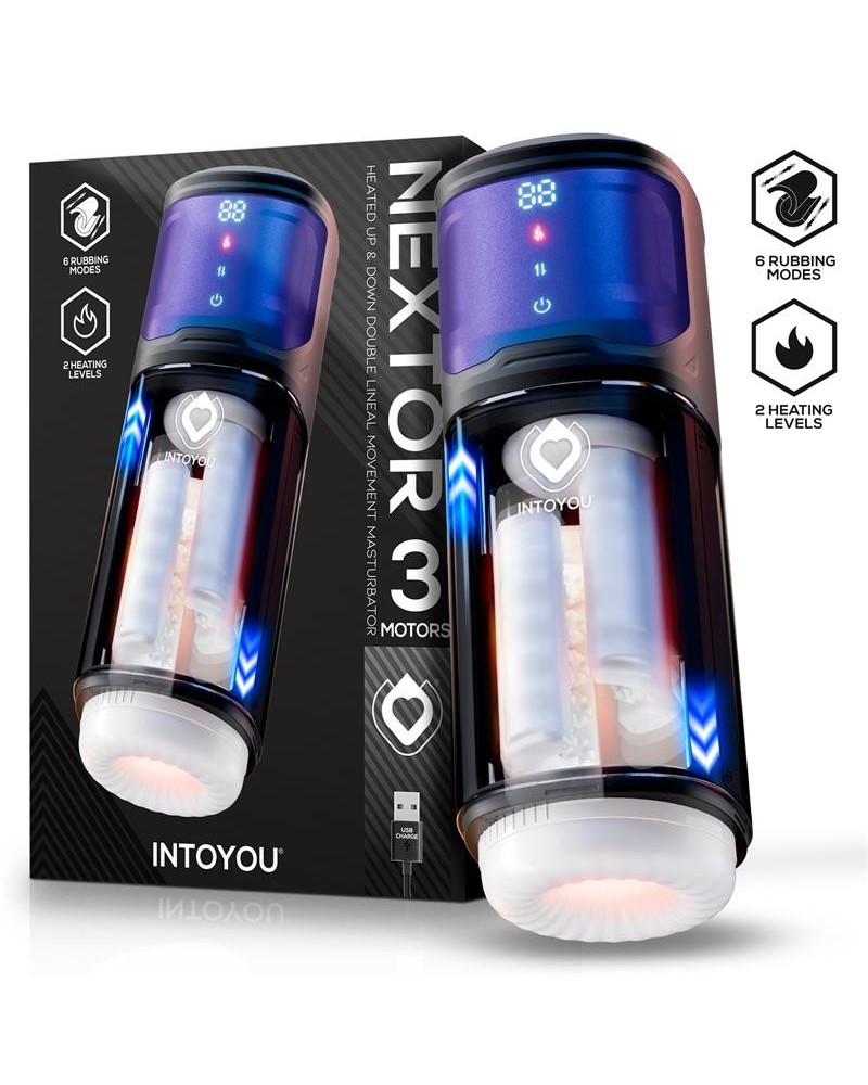 nextor advanced automatic masturbator with rubbing and heat function