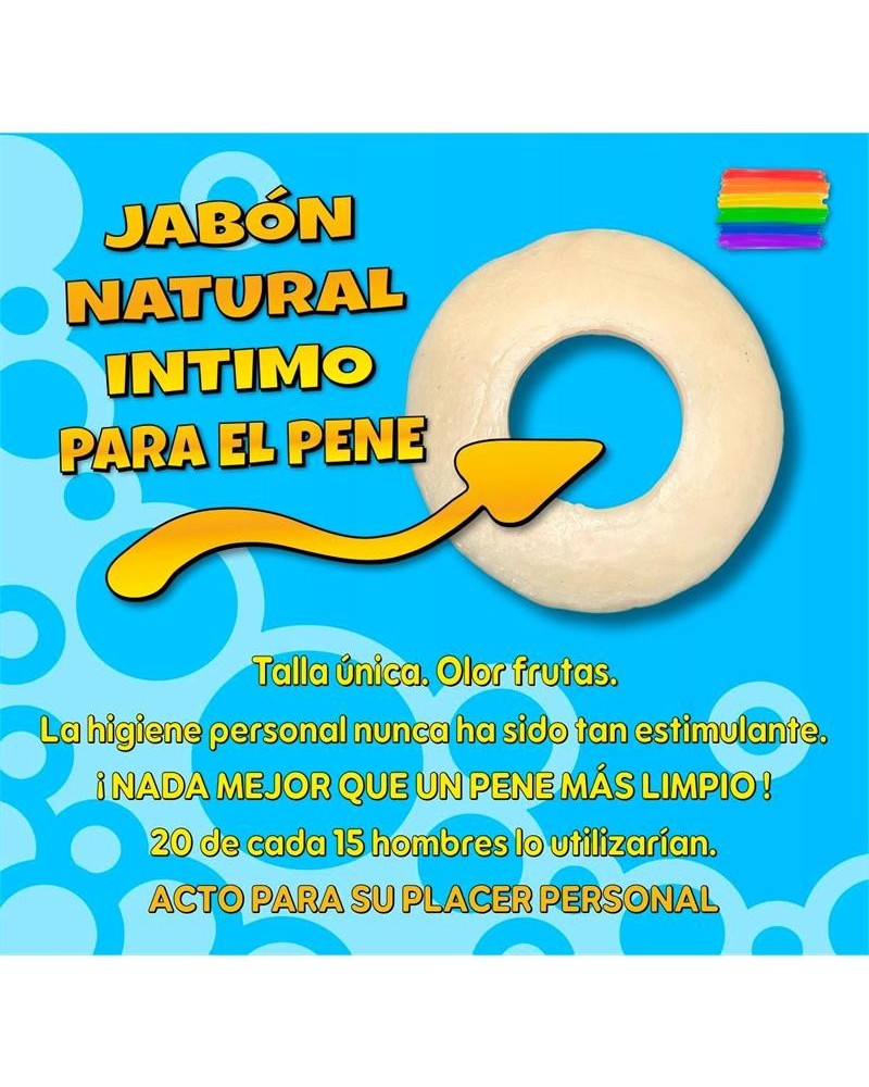 penis ring shaped soap orange