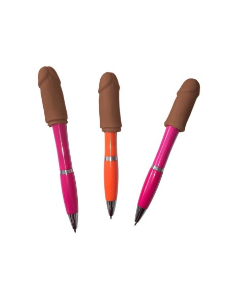 3 pens with a penis-shaped tip