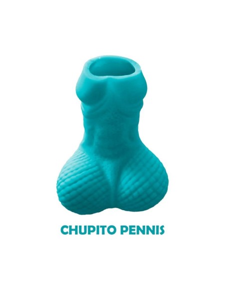 penis shaped shot glass blue
