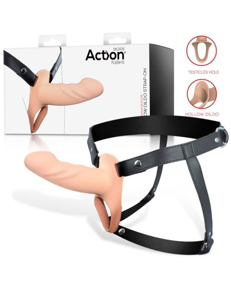 strap-on with hollow dildo premium silicone size s chair