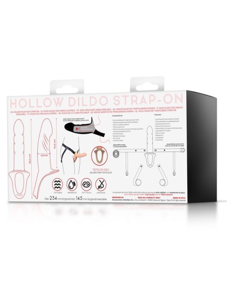 strap-on with hollow dildo premium silicone size s chair