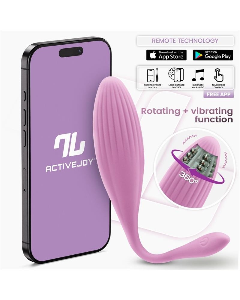 vibrant egg with rotating beads and app usb