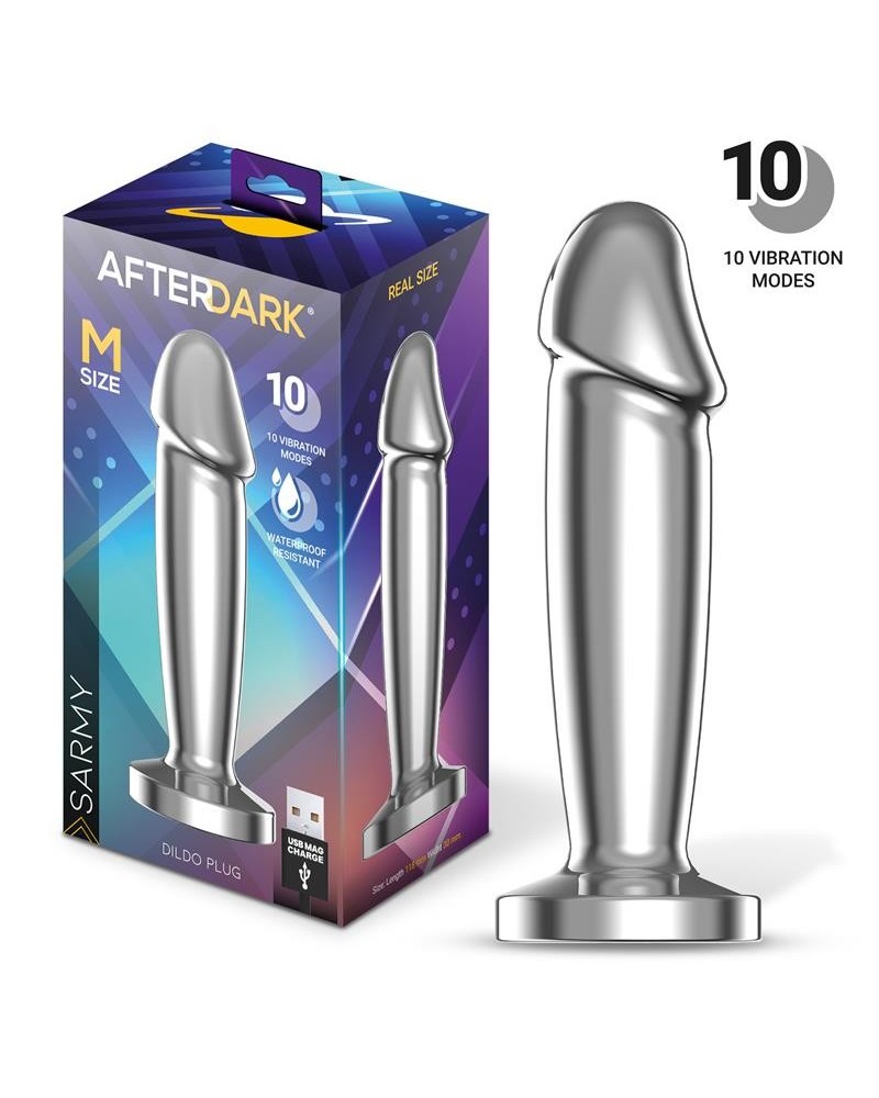 sarmy anal plug with vibration magnetic usb size m