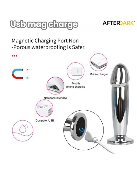 sarmy anal plug with vibration magnetic usb size s