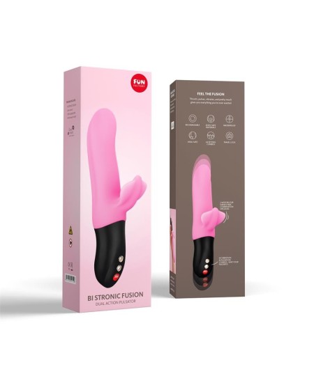 vibrator with thrusting bi stronic fusion candy rose