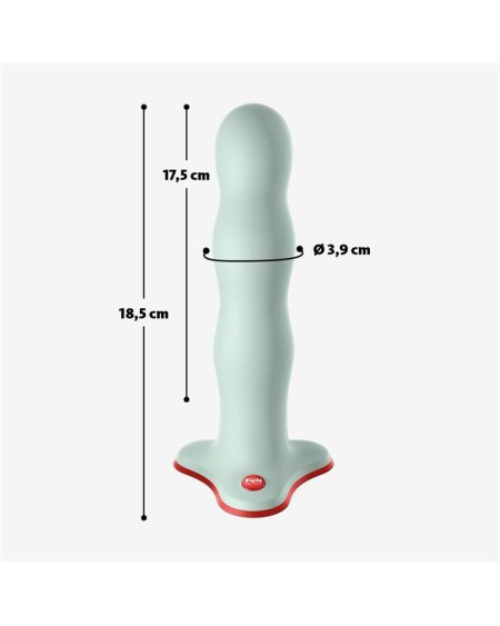 bouncer dildo with internal beads sage green