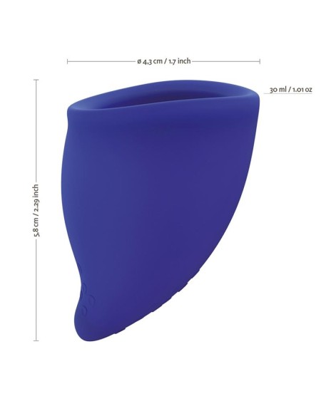 fun cup explore kit 2 mentrual cups rose ultramarine