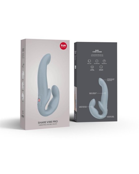 share vibe pro double vibrator cool grey