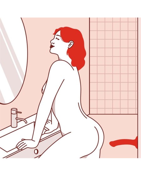 magnum dildo flashy coral