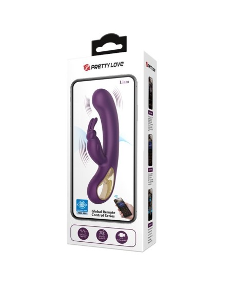 liam g-spot vibrator silicone with app violet