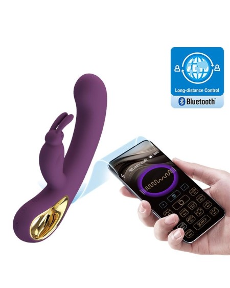 liam g-spot vibrator silicone with app violet