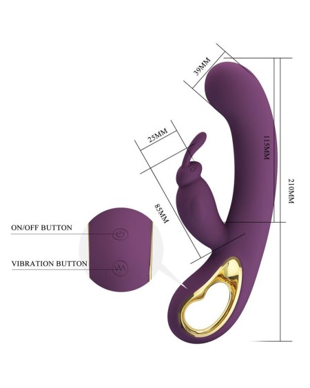 liam g-spot vibrator silicone with app violet