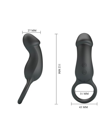 trae vibrant cock ring usb noir