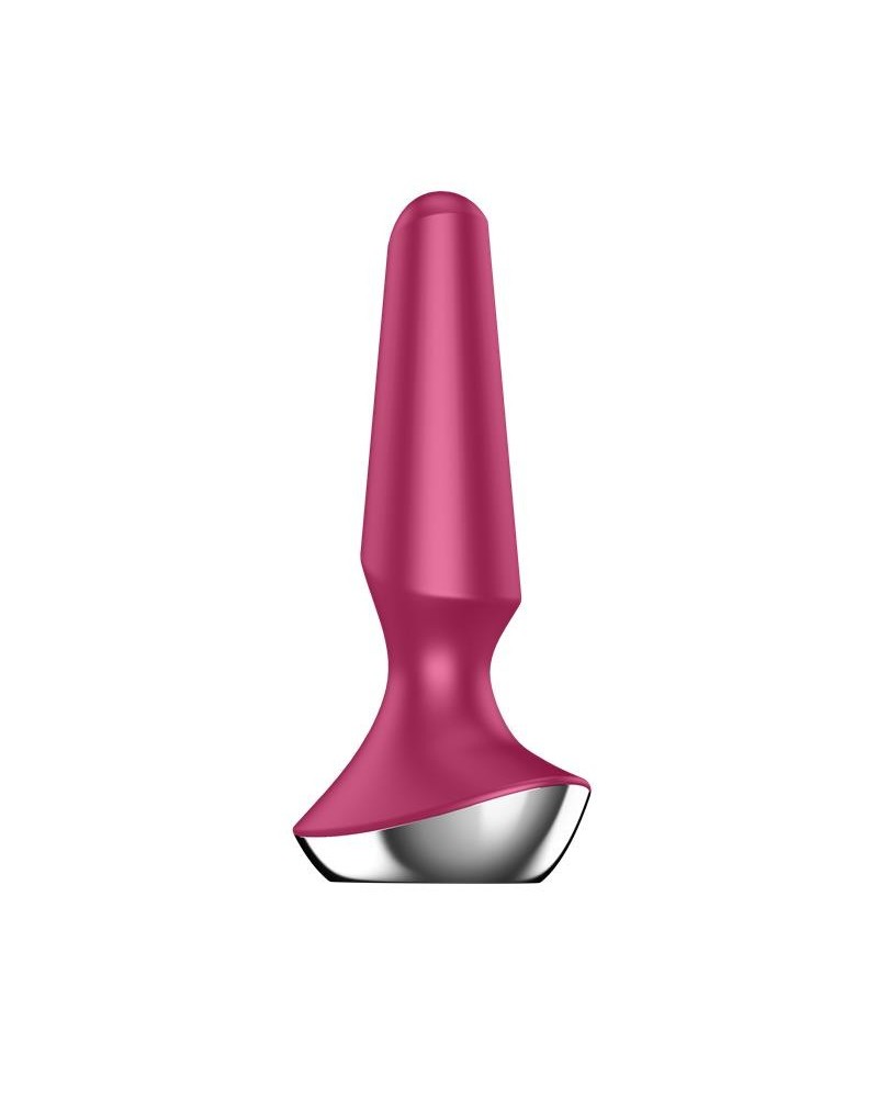 plug-ilicious 2 vibrant butt plug with satisfyer connect app berry