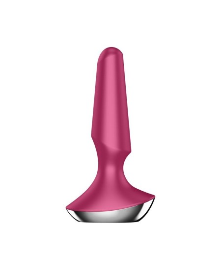 plug-ilicious 2 vibrant butt plug with satisfyer connect app berry
