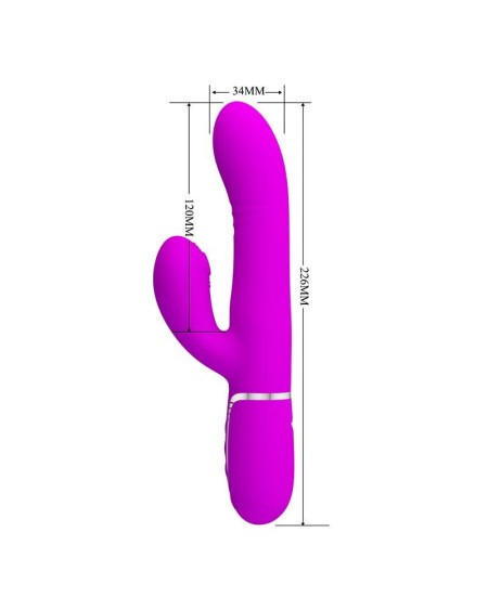 mariana vibrator 4 in 1 silicone fuchsia