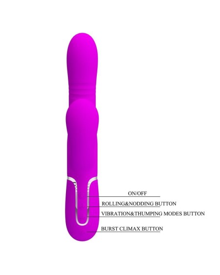 mariana vibrator 4 in 1 silicone fuchsia