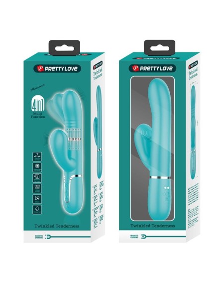 mariana vibrator 4 in 1 silicone turquoise