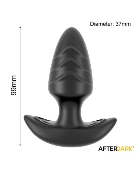 frank 360o rotating and vibrant anal plug with remote control