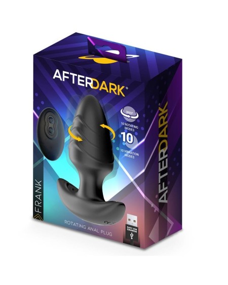 frank 360o rotating and vibrant anal plug with remote control