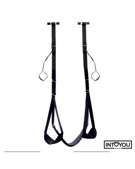 adjustable door swing with legs support and seat