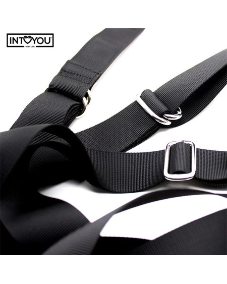 adjustable door swing with legs support and seat