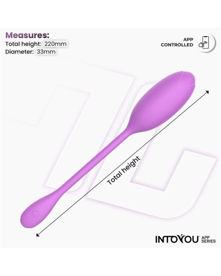 logan vibrant egg with app unibody silicone violet