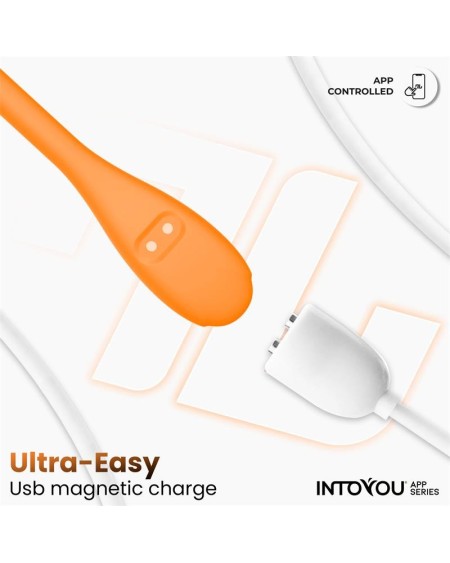 logan vibrant egg with app unibody silicone orange