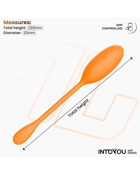 logan vibrant egg with app unibody silicone orange