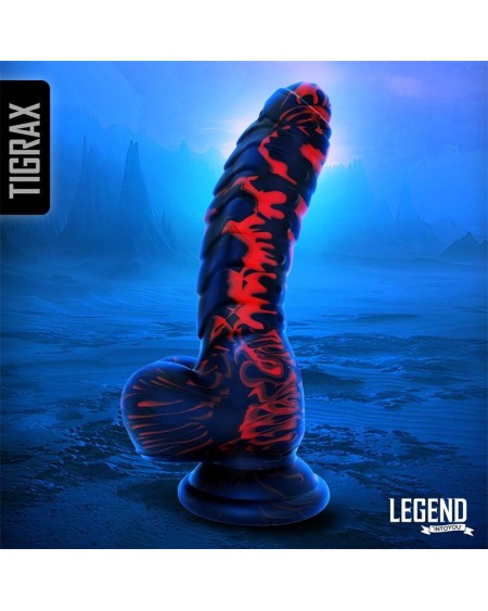 tigrax liquid silicone réaliste dildo 17,5 cm