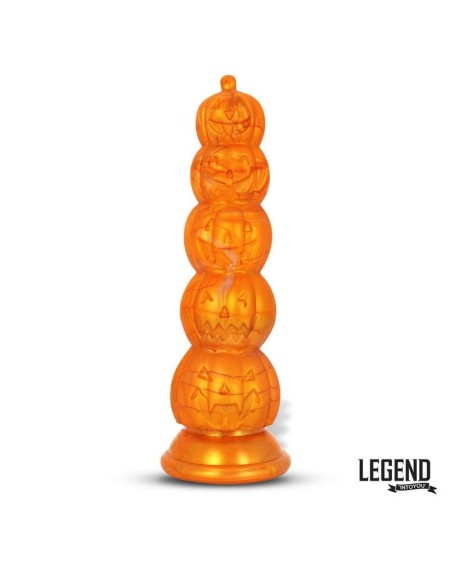 pumpkron pumpkin-shaped liquid silicone dildo 19,7 cm