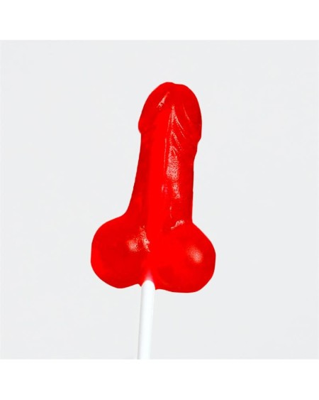 strawberry penis-shaped lollipop