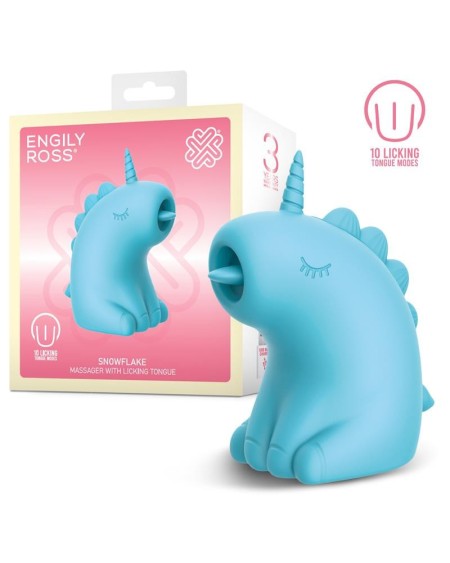 snowflake massager with licking tongue