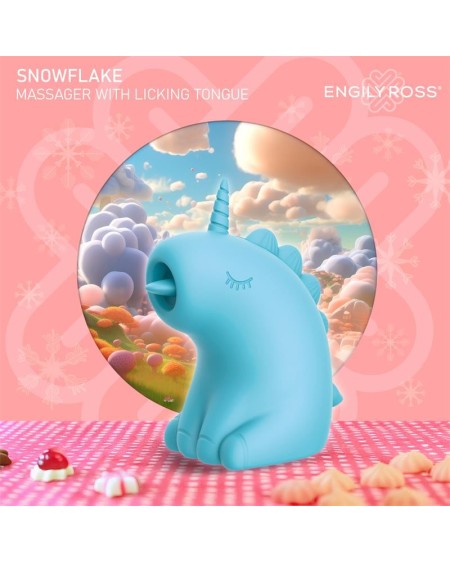 snowflake massager with licking tongue