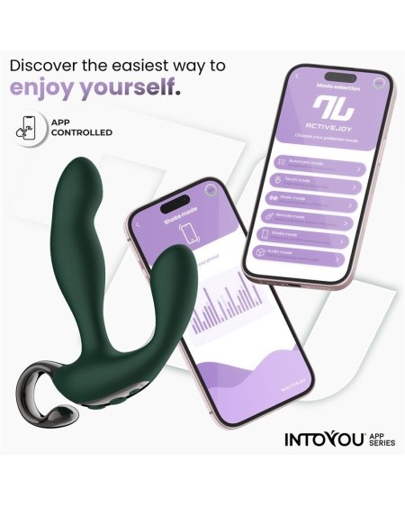 greeny prostate massager with finger wiggling and app