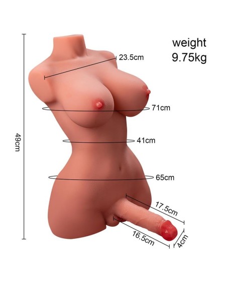 hermosa lady boy thrusting and vibrant torso 9.75 kg