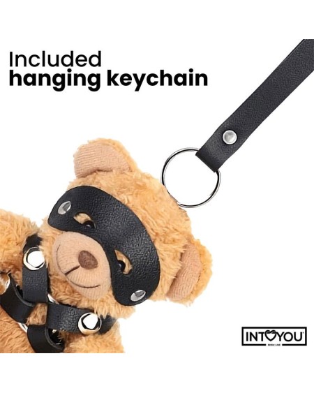 bearly keychain bdsm teddy bear with chest harness