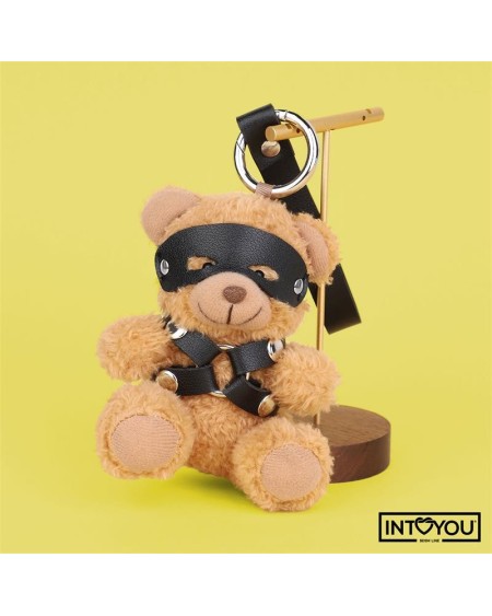 bearly keychain bdsm teddy bear with chest harness