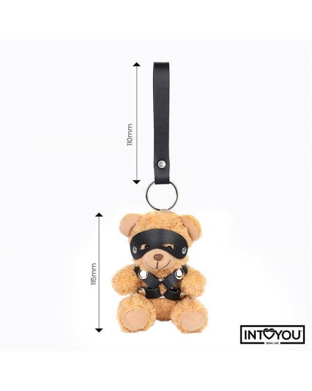 bearly keychain bdsm teddy bear with chest harness