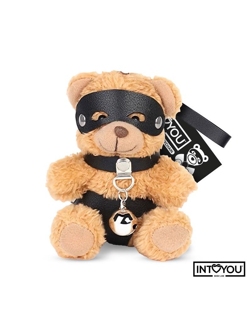 mimi keychain bdsm teddy bear with collar and bell