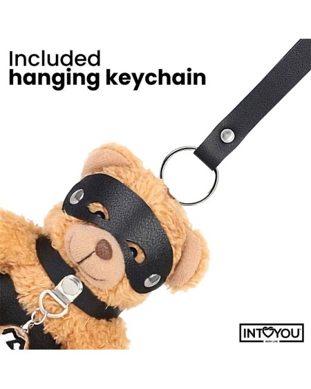 mimi keychain bdsm teddy bear with collar and bell