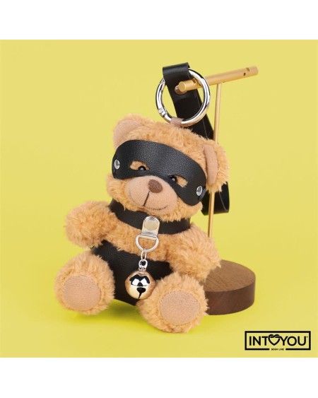 mimi keychain bdsm teddy bear with collar and bell