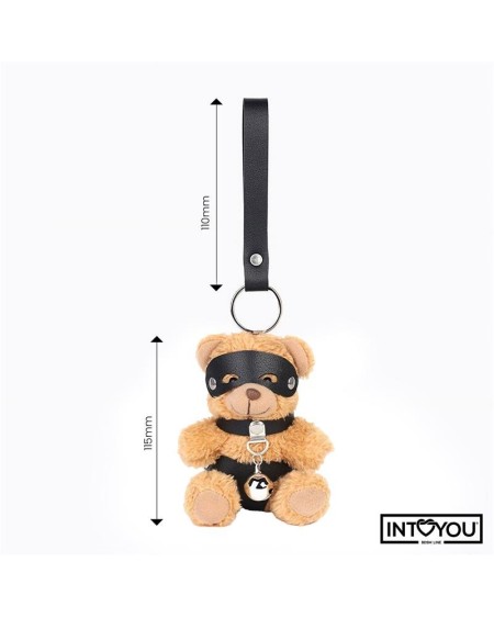 mimi keychain bdsm teddy bear with collar and bell
