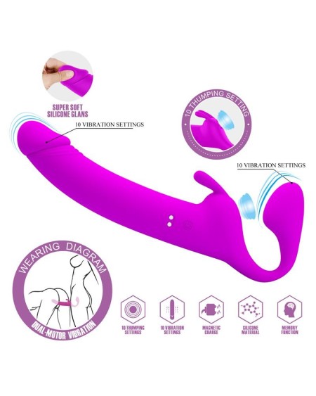 zanini vibrant strapless strapon silicone