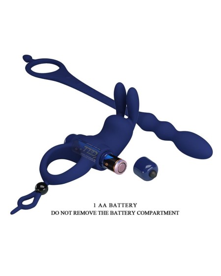 vibrant penis ring with anal chain