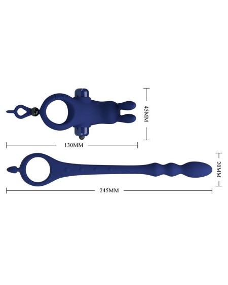 vibrant penis ring with anal chain