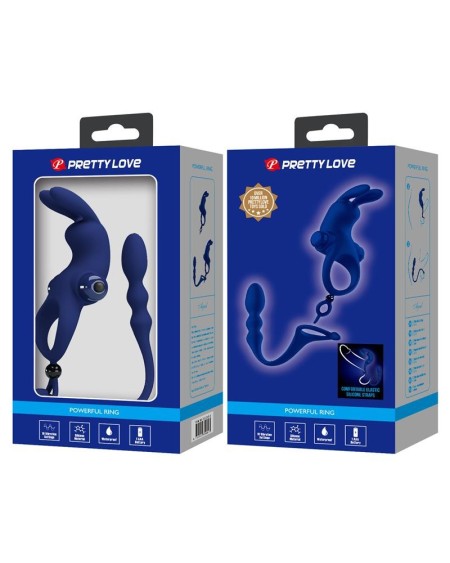 vibrant penis ring with anal chain