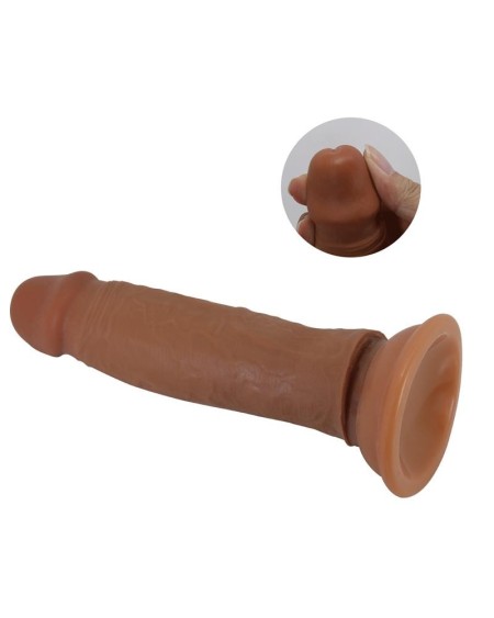 quentin dildo with sliding skin-retractil 18.4 cm