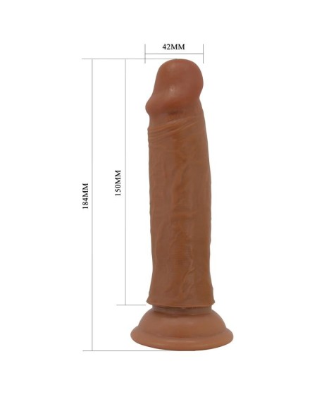 quentin dildo with sliding skin-retractil 18.4 cm